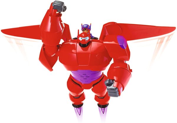 Juguete Big Hero 6:The Series Flame Blast Flying Baymax - Figura de acción de juguete para niños, diseño de cohete - Imagen 3