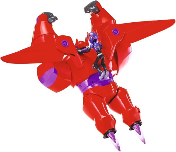 Juguete Big Hero 6:The Series Flame Blast Flying Baymax - Figura de acción de juguete para niños, diseño de cohete - Imagen 2