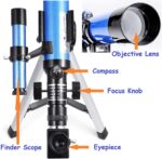 Telescopio para niños (400 x 40 mm), con trípode y buscador de alcance, telescopio portátil para niños y principiantes, alcance de viaje con espejo lunar, mapa de estrellas y luna incluido. - Imagen 4