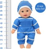 Muñeca de cuerpo suave de 11.0 in en caja de regalo, muñeca de bebé de 11.0 in (niño). - Imagen 4