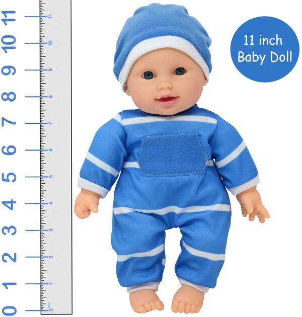 Muñeca de cuerpo suave de 11.0 in en caja de regalo, muñeca de bebé de 11.0 in (niño). - Imagen 4