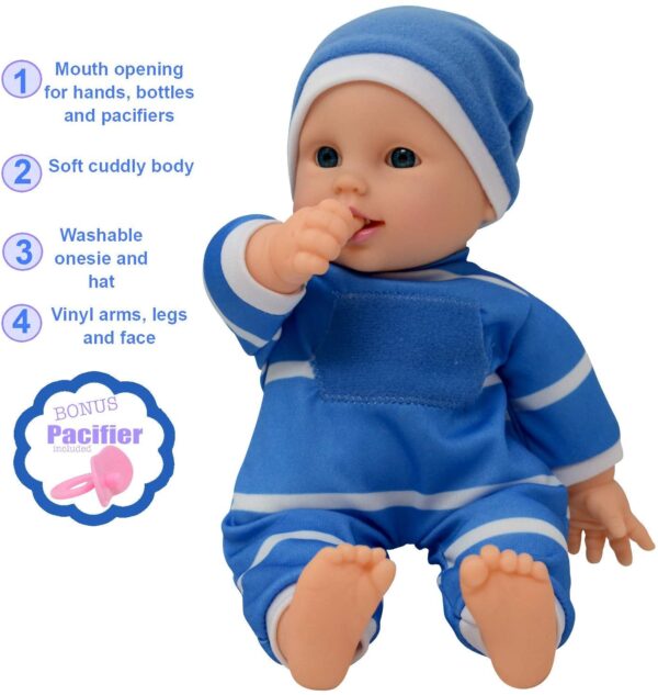 Muñeca de cuerpo suave de 11.0 in en caja de regalo, muñeca de bebé de 11.0 in (niño). - Imagen 5