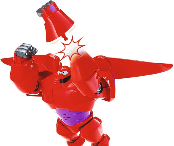 Juguete Big Hero 6:The Series Flame Blast Flying Baymax - Figura de acción de juguete para niños, diseño de cohete - Imagen 4