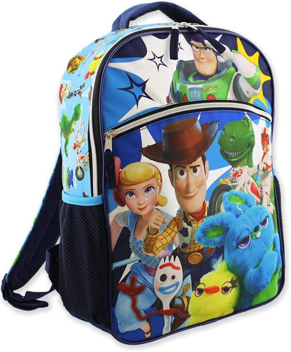 Toy Story - Disney Toy Story 4 - Mochila escolar para niña (16.0 in), color azul - Imagen 4
