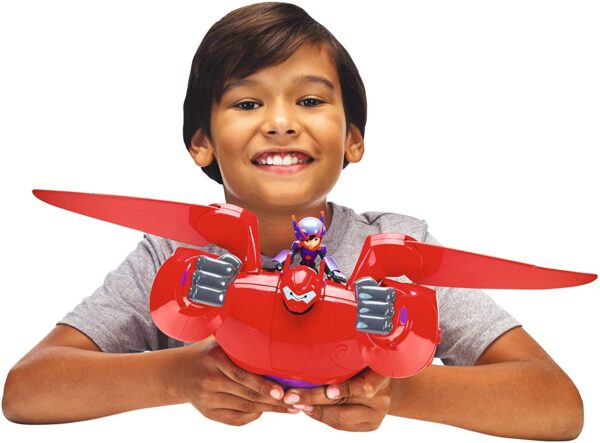 Juguete Big Hero 6:The Series Flame Blast Flying Baymax - Figura de acción de juguete para niños, diseño de cohete - Imagen 5