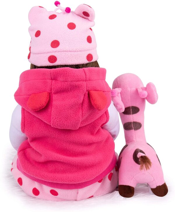 Muñeca de bebé recién nacida de 16 in -Kaydora - , cuerpo suave y pesado, muñeca de silicón hecha a mano realista, 16 pulgadas, Harper - Imagen 8