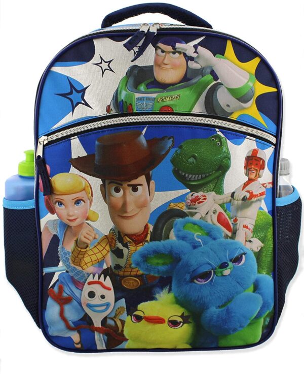 Toy Story - Disney Toy Story 4 - Mochila escolar para niña (16.0 in), color azul - Imagen 6