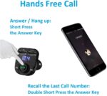 Cargador de carro con manos libres, transmisor FM inalámbrico Bluetooth, receptor de radio, adaptador estéreo de música, cargador de puerto USB dual compatible para todos los smartphones, Samsung Galaxy, LG, HTC, etc. - Imagen 3