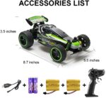 Carro Control RC, 2.4 Ghz automóvil de control remoto de alta velocidad, 1:18 2WD automóvil de juguete para niños y niñas con dos baterías recargables para automóvil, regalo para niños. - Imagen 4