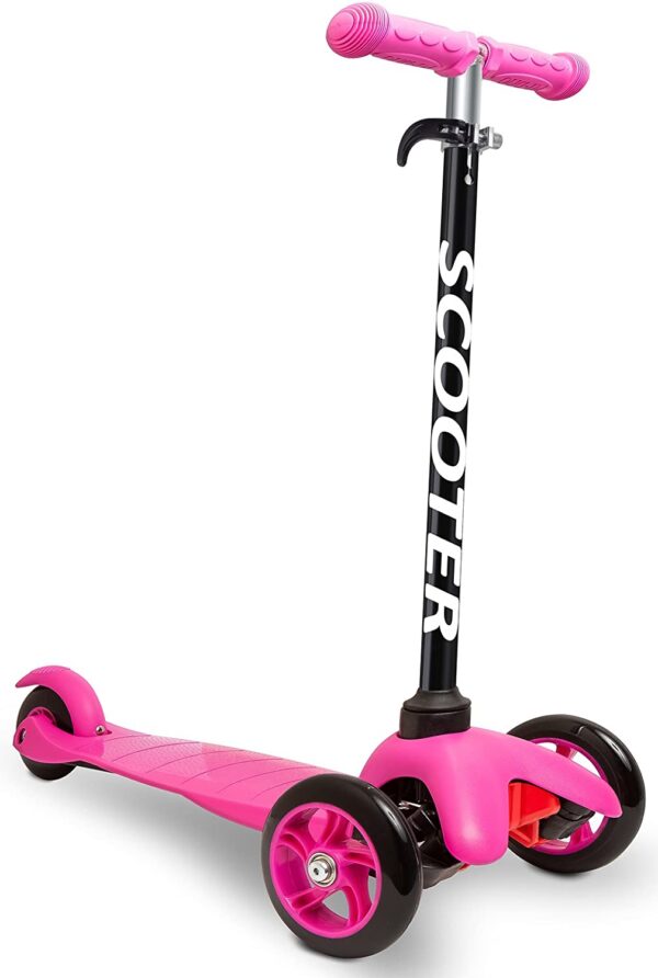 Scooter de aluminio 3 ruedas con Kick nGo, 2 ruedas de giro inclinado, freno de 4 pasos para niños pequeños. - Imagen 5