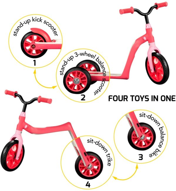 Patine convertible 4 en 1, - Swagtron K6 - triciclo de equilibrio y bicicleta de entrenamiento - Imagen 7