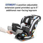 Silla para niño Graco Extend2Fit - Asiento de coche 3 en 1, Stocklyn - Imagen 3