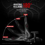 Silla Gamer Marvel Avengers silla de juegos de escritorio, oficina, ordenador, sillas de carreras, reclinable para adultos, juego ergonómico, reclinable, respaldo alto, mecedora de cuero (hombre araña) - Imagen 4