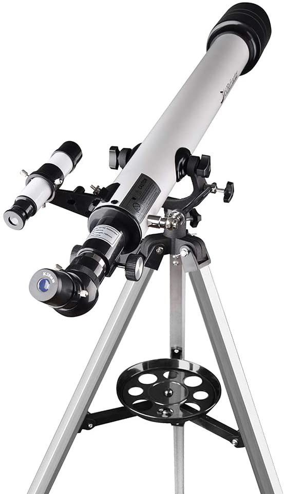 Telescopios para adultos, telescopio para principiantes y niños – Refractor de 27.559 in de longitud focal y alcance de viaje para observar la luna y el planeta con soporte de 0.394 in ocular para smartphone y trípode - Imagen 4