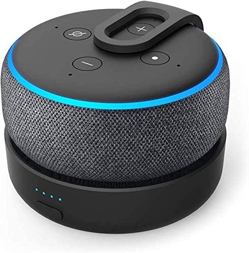 51U2q9hHIPL._AC_ Base de batería para Dot3 ALEXA para hacerlo Dot3 portátil, negro (no incluye el altavoz)GGMM D3 - Imagen 1