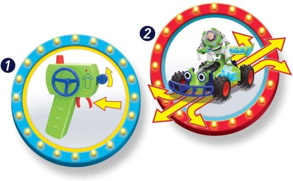 Carro Control Toy Story 4 Turbo Buggy W/Buzz Lightyear vehículo de control de radio - Imagen 10