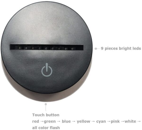 Lámpara de mesa de noche 3D de Darth Vader de Star Wars con luz LED para habitación infantil - Imagen 8