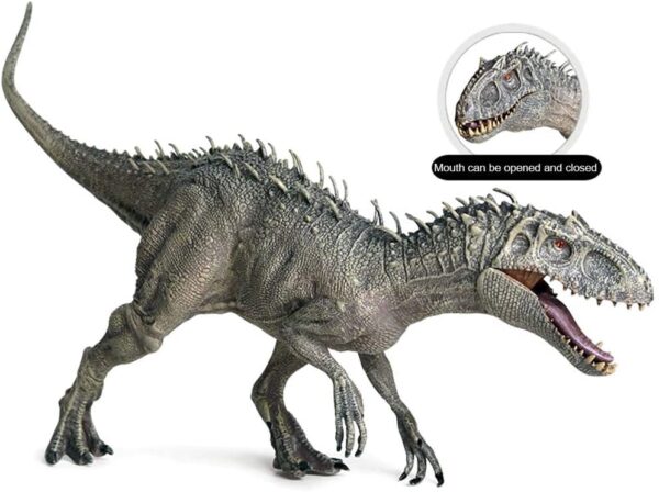 Jurásico Indominus Rex figuras de acción boca abierta dinosaurio mundo animales modelo niño juguete regalo - Imagen 2