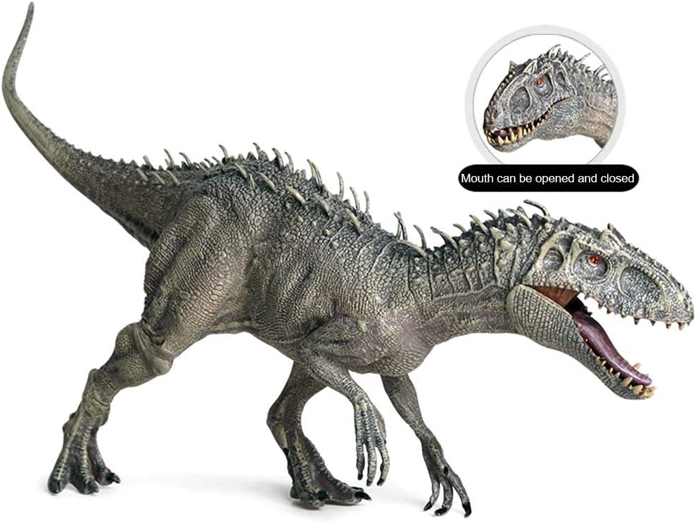 61Ggx2yFSaL._AC_SL1002_ Jurásico Indominus Rex figuras de acción boca abierta dinosaurio mundo animales modelo niño juguete regalo - Imagen 1