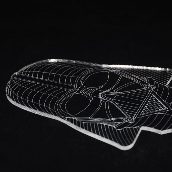 Lámpara de mesa de noche 3D de Darth Vader de Star Wars con luz LED para habitación infantil - Imagen 4