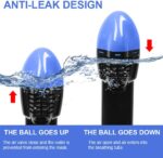 Máscara de esnórquel para niños y adultos -  Anti-fugas Snorkeling Set con soporte desmontable para cámara y máscara de buceo Sistema de respiración de seguridad Dry Top Set plegable - Imagen 6