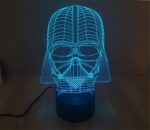 Lámpara de mesa de noche 3D de Darth Vader de Star Wars con luz LED para habitación infantil - Imagen 3