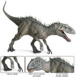 Jurásico Indominus Rex figuras de acción boca abierta dinosaurio mundo animales modelo niño juguete regalo - Imagen 4