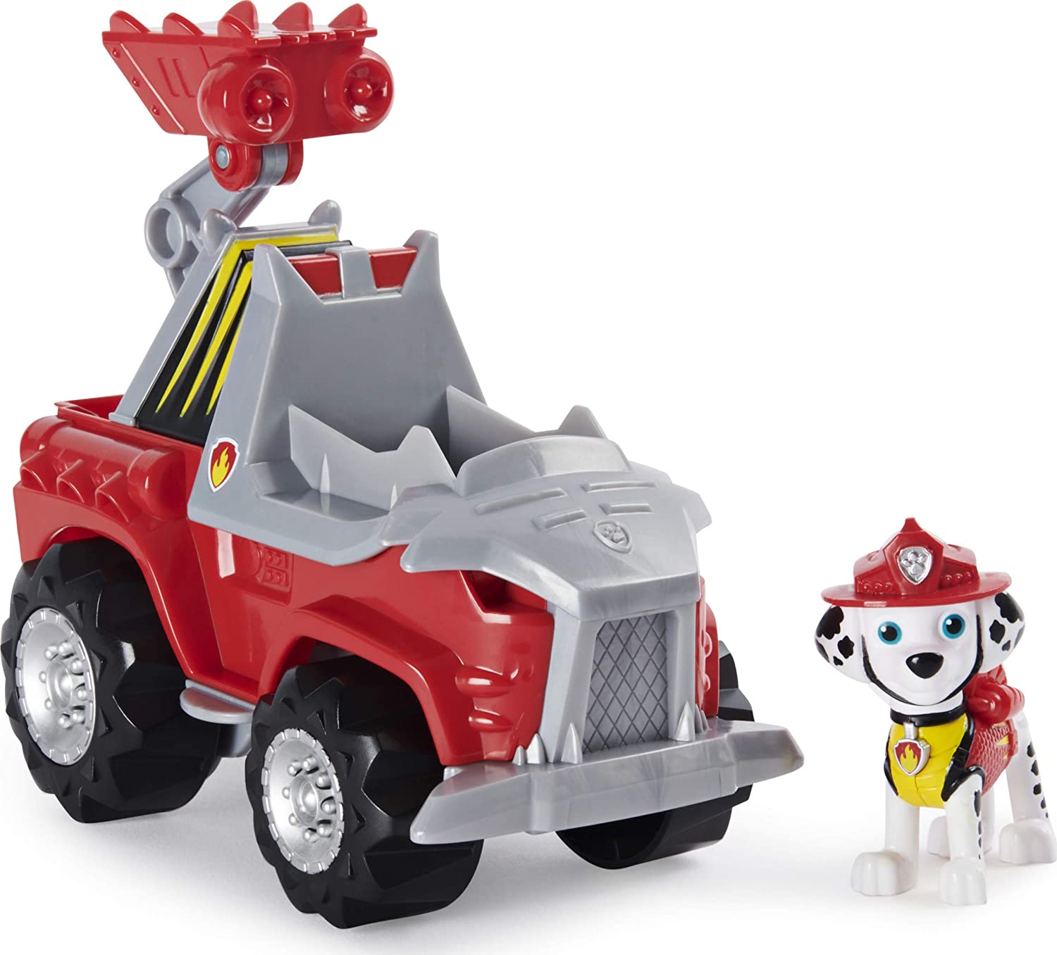 71HTlpFineL._AC_SL1500_ PAW PATROL Juguete de dinosaurio misterioso de la Patrulla Canina, Dino Rescue Marshall - Imagen 1
