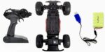 Carro Control RC para niños 1/14 – Rynal coche de carreras de control remoto rápido, 2.4 Ghz todoterreno camiones RC con 2 baterías - Imagen 5