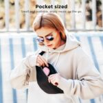 Audífonos inalámbricos LETSCOM, auriculares Bluetooth 5.0 en el oído verdaderos auriculares estéreo inalámbricos, 20 horas de reproducción con funda de carga, auriculares Bluetooth con micrófono incorporado para deportes y trabajo-rosa - Imagen 8