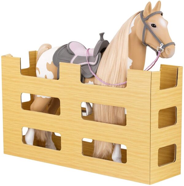 Caballo con cabello largo 18 pulgadas - Palomino Our Generation - Imagen 5