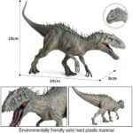 Jurásico Indominus Rex figuras de acción boca abierta dinosaurio mundo animales modelo niño juguete regalo - Imagen 5