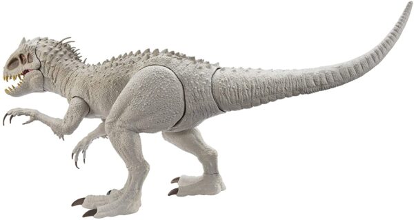 Jurassic World Camp Cretácico Isla Nublar Super Colossal Indominus Rex 18.0 x 41.0 in Color realista, brazos y piernas movibles, golondrinas 20 mini figuras de acción - Imagen 3