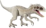 Jurassic World Camp Cretácico Isla Nublar Super Colossal Indominus Rex 18.0 x 41.0 in Color realista, brazos y piernas movibles, golondrinas 20 mini figuras de acción - Imagen 4