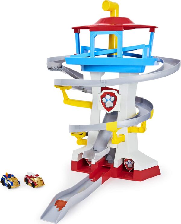 Juguete Paw Patrol, True Metal Adventure Bay Rescue Way Playset con 2 vehículos exclusivos, escala 1:55 - Imagen 4