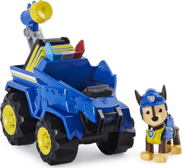 PAW PATROL Juguete de dinosaurio misterioso de Paw Patrol, Dino Rescue Chase de lujo Rev Up - Imagen 1