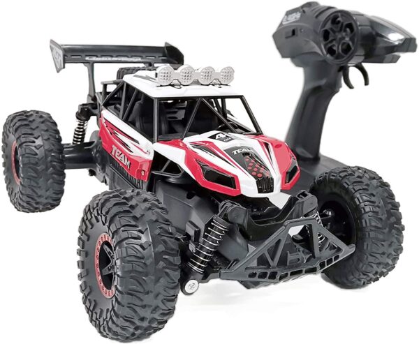 Carro Control RC para niños 1/14 – Rynal coche de carreras de control remoto rápido, 2.4 Ghz todoterreno camiones RC con 2 baterías - Imagen 1