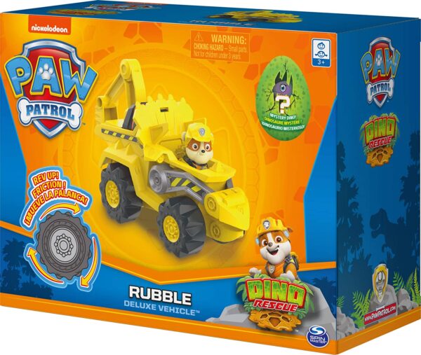 PAW PATROL Juguete de dinosaurio de Dino Rescue Rubble de la Patrulla Canina - Imagen 6