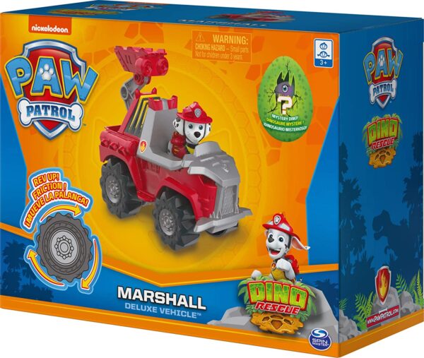 PAW PATROL Juguete de dinosaurio misterioso de la Patrulla Canina, Dino Rescue Marshall - Imagen 5