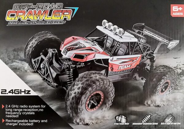 Carro Control RC para niños 1/14 – Rynal coche de carreras de control remoto rápido, 2.4 Ghz todoterreno camiones RC con 2 baterías - Imagen 10