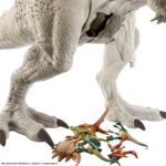 Jurassic World Camp Cretácico Isla Nublar Super Colossal Indominus Rex 18.0 x 41.0 in Color realista, brazos y piernas movibles, golondrinas 20 mini figuras de acción - Imagen 6