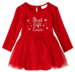 Vestido Baby Girls Glitter Best Gift Knit To Woven Tutu Dress