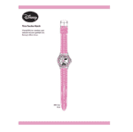 Reloj rosa de Minnie Mouse Disney MN1157  con malla de goma para niños - Imagen 4