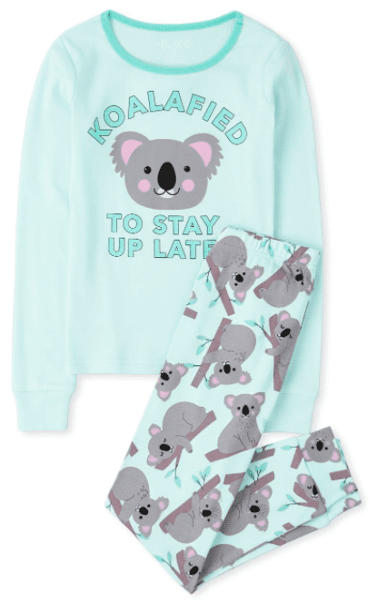 Girls Koala Snug Fit Cotton Pajamas Pijama Girls Koala Snug Fit Cotton Pajamas - Imagen 1