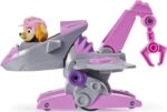 Paw Patrol Figura de dinosaurio misterioso de Paw Patrol, Dino Rescue Skye de lujo Rev Up - Imagen 7