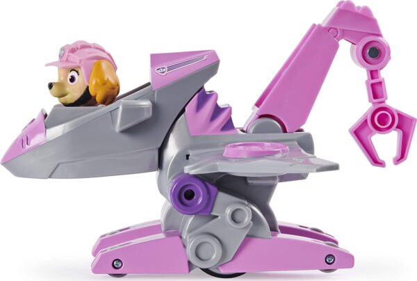 Paw Patrol Figura de dinosaurio misterioso de Paw Patrol, Dino Rescue Skye de lujo Rev Up - Imagen 7