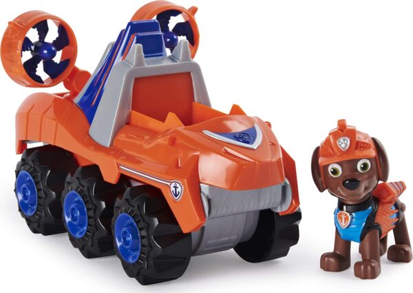 PAW PATROL Figura de dinosaurio misterioso de la Patrulla Canina, Dino Rescue Zuma - Imagen 2