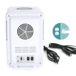 Refrigerador personal LED iluminado mini refrigerador (Color Blanco y Negro) - Imagen 5