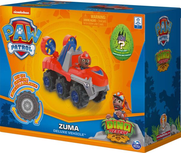 PAW PATROL Figura de dinosaurio misterioso de la Patrulla Canina, Dino Rescue Zuma - Imagen 3