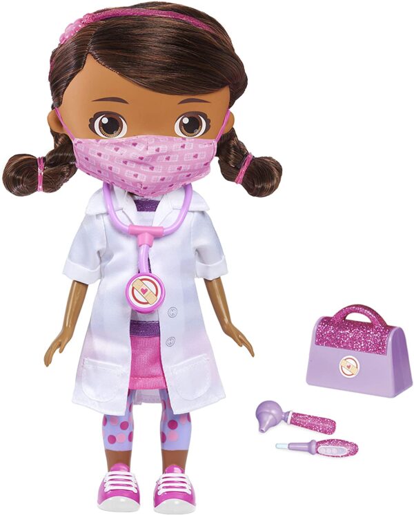 81TonqKW7iL._AC_SL1500_ Doc McStuffins Disney Junior - Muñeca para lavar las manos, con máscara y accesorios - Imagen 1